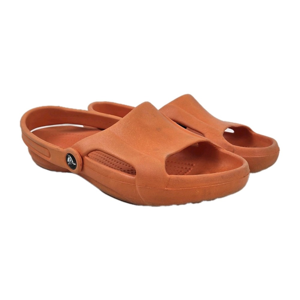 Crocs Nile Sandals Sling Back Open Toe Orange Women's Size 8